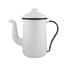 Bule Para Café Tradicional Esmaltado Branco 1,5 L Ewel