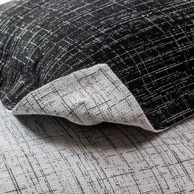 Colcha Queen Jacquard Dual Dupla Face 5 Peças Preto