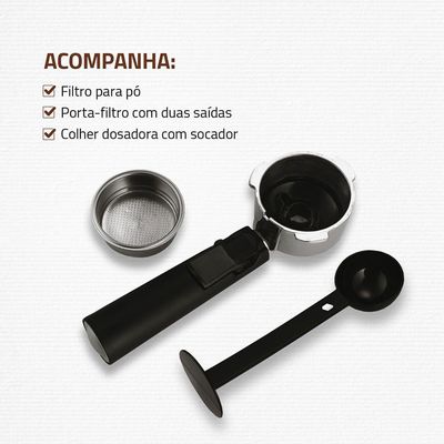 Cafeteira Espresso Dolce Crema 20 Bar Mondial C-20-EC 220V/60HZ