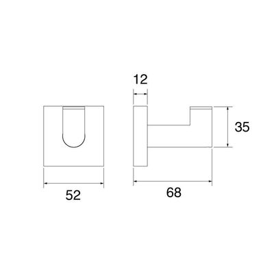 Cabide Lorenzetti Loren Loft Square 2060 B83 Preto
