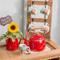 Leiteira Tradicional Esmaltada Vermelho 1,1 L Ewel