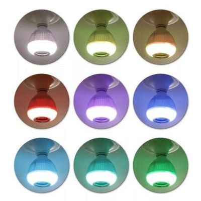 Lampada Musical Bivolt Led Controle Remoto Bluetooh