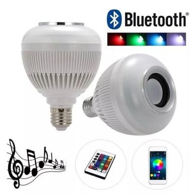Lampada Musical Bivolt Led Controle Remoto Bluetooh