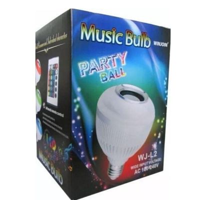 Lampada Musical Bivolt Led Controle Remoto Bluetooh