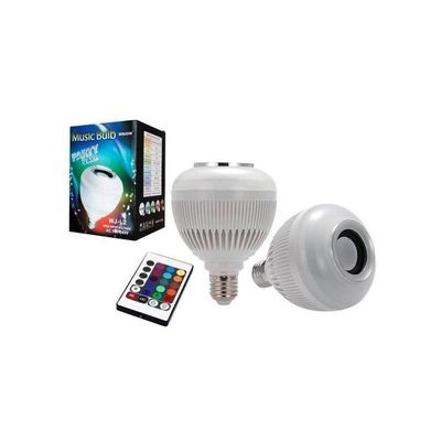 Lampada Caixinha De Som Bluetooth Rgb Music Bulb Controle