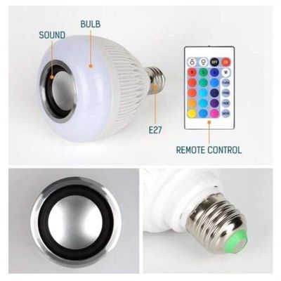 Lampada Led Rgb Musical Bluetooth
