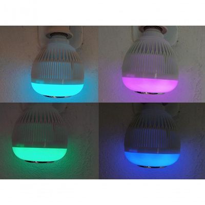 Lampada Bluetooth Led Caixa Som Music Rgb + Controle Remoto