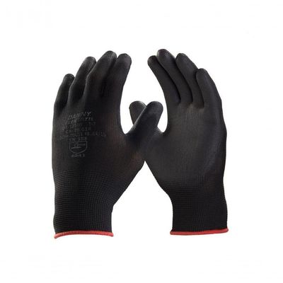 Luva Flextactil Tricotada Nylon Preta A Equot