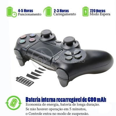 Manete Controle Compativel Playstation Ps4 Bluetooth Nº3