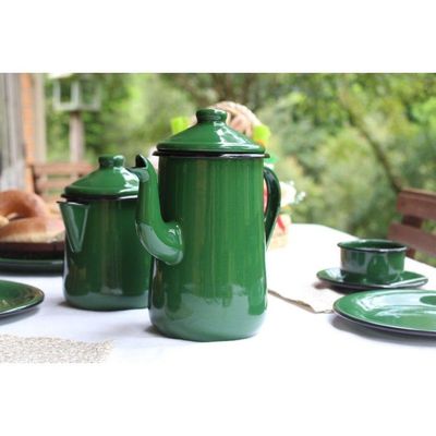 Leiteira Tradicional Esmaltada Verde 1,1 L Ewel