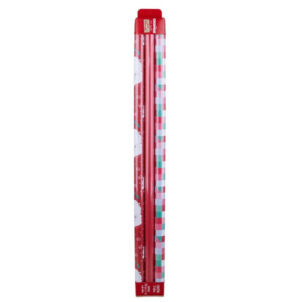 Kit Papel Presente Natal Com 3 unidades Cromus