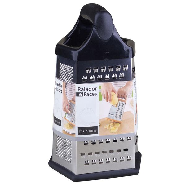 Ralador com 6 Faces Inox Rio Home Ralador com 6 Faces Inox RioHome