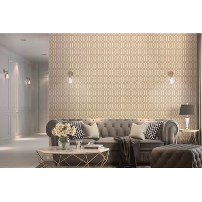 Papel de Parede Beaux Arts 2 Hexágono Clássico BA220012 - Rolo: 10m x 0,53m