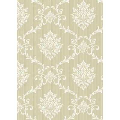 Papel de Parede Flow Damask Fundo Riscado A8011002 - Rolo: 10m x 0,53m