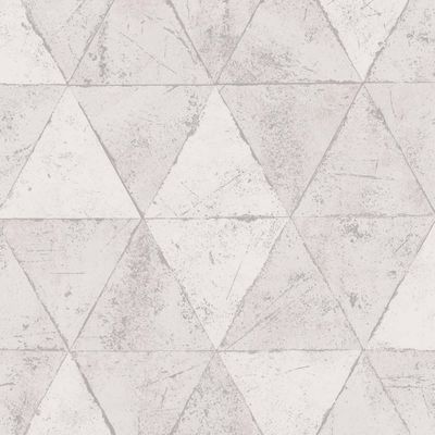 Papel de Parede Infinity Pirâmide Cinza IF3101 - Rolo: 10m x 0,53m