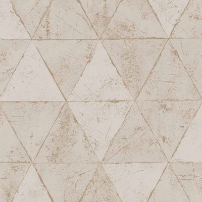 Papel de Parede Infinity Pirâmide Bege IF3103 - Rolo: 10m x 0,53m