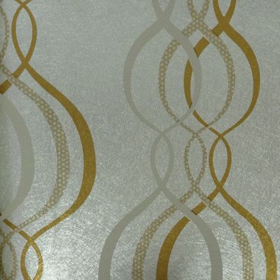 Papel de Parede Vinílico Bright Wall 980601 Prateado - Rolo: 10m x 0,53m