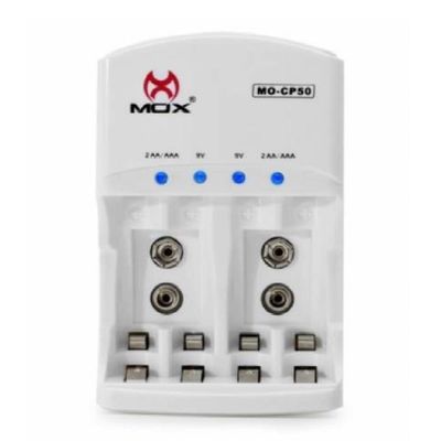 Carregador de Pilhas e Baterias com 4 Pilhas Aaa 1100 Mah
