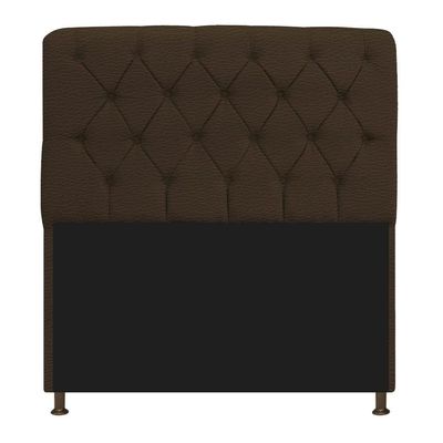 Kit Cabeceira Lady Recamier Félix 100cm Solteiro Marrom