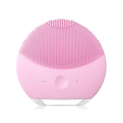 Esponja Elétrica Massageadora para Limpeza Facial Rosa Bebê