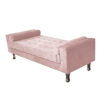 Kit Cabeceira Lady Recamier Félix 90cm Solteiro Rosê