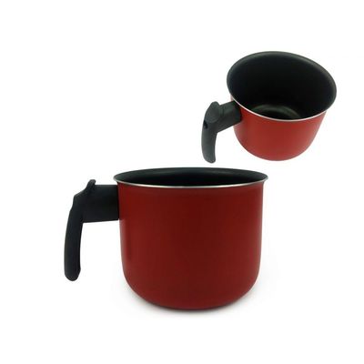 Conjunto Panelas Elegan Antiaderent 24 Talher Vermelho Preto