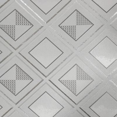 Papel de Parede White Swan Geométrico Cinza WS100501R