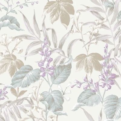 Papel de Parede Thema Folhagem Branco 28854
