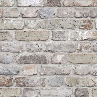 Papel de Parede Wanderlust Tijolo Branco WL2201