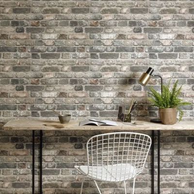 Papel de Parede Wanderlust Tijolo Azul WL2204