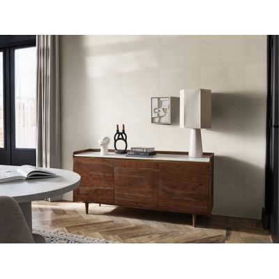 Papel de Parede Inspire Geométrico Creme Com Textura 220570