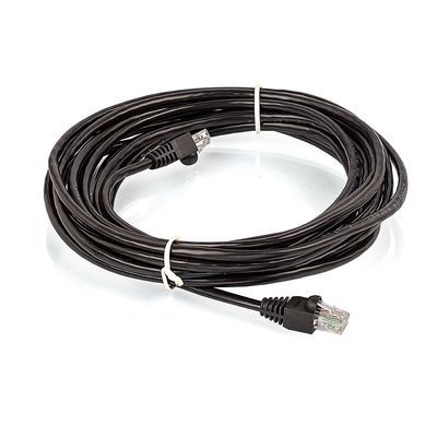 Cabo de Rede Blindado Cat5e Montado Preto - 45 Metros