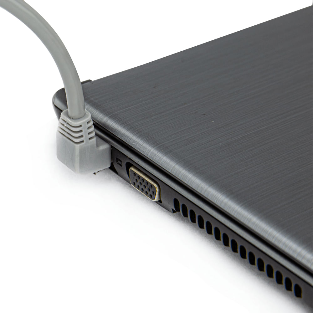 Cabo de Rede Cat5e Plug 90° Graus para Cima - 5 Metros