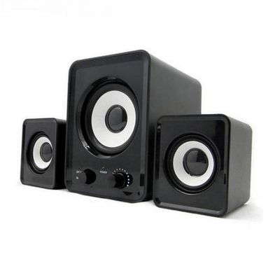 Caixa Som Subwoofer 2.1 11w para Pc e Celular Cabo P2 Preto