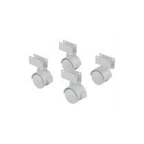 4 Rodinha para Berço Rodízio Roda Chapa U 15mm 100kg
