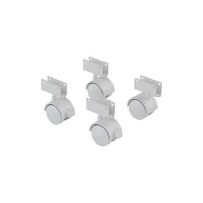 4 Rodinha para Berço Rodízio Roda Chapa U 15mm 100kg