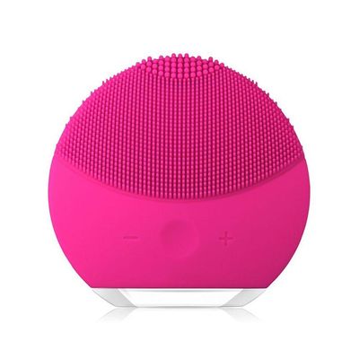 Esponja Elétrica Massageadora Para Limpeza Facial Rosa Shock