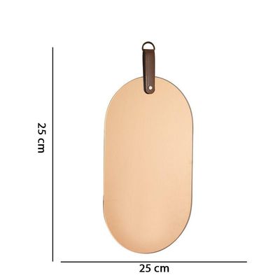 Espelho Elipse em Vidro Cobre 37x18 Cm D´rossi