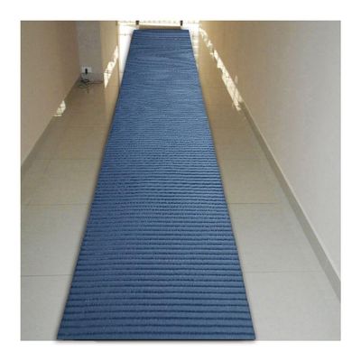 Tapete Passadeira Emborrachada Pvc Antiderrapante 0,65x3,00m Duna Azul