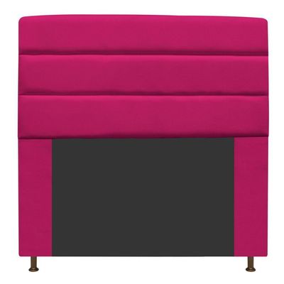Cabeceira Estofada Turim 195cm King Size Suede Pink