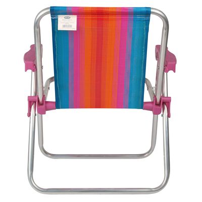 Cadeira Infantil Alta Alumínio Rosa