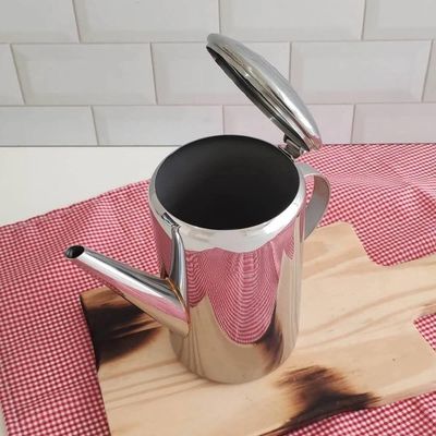 Bule Para Café Com Bico De Aço Inox Café Leiteira 1,2 Litros