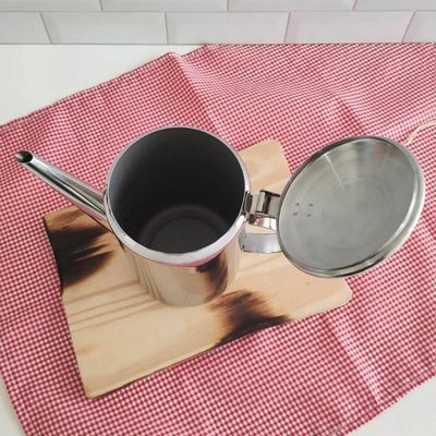 Bule Para Café Com Bico De Aço Inox Café Leiteira 1,2 Litros