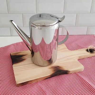 Bule Para Café Com Bico De Aço Inox Café Leiteira 1,2 Litros