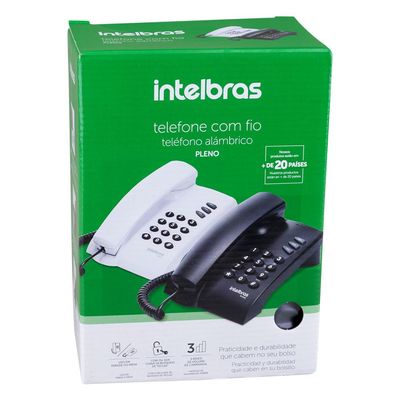 Telefone Pleno Intelbras Preto