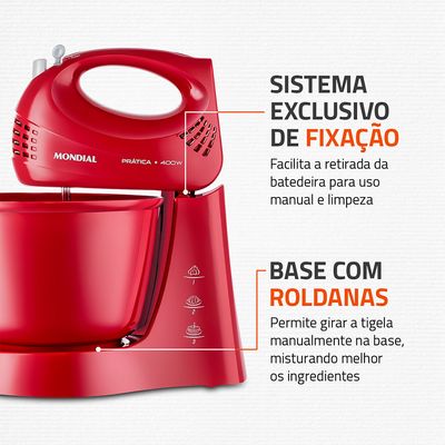 Batedeira Mondial Power Prática B-44-R 220V