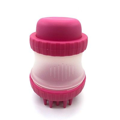 Escova Dispenser Pet Pente Banho Shampoo Tosa Massageadora