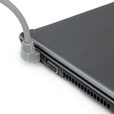 Cabo de Rede Cat5e Plug 90° Graus para Cima - 1 Metro