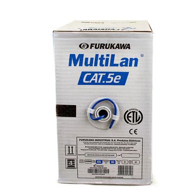 Cabo de Rede Furukawa Cat5e Anti Chama - 100 Metros