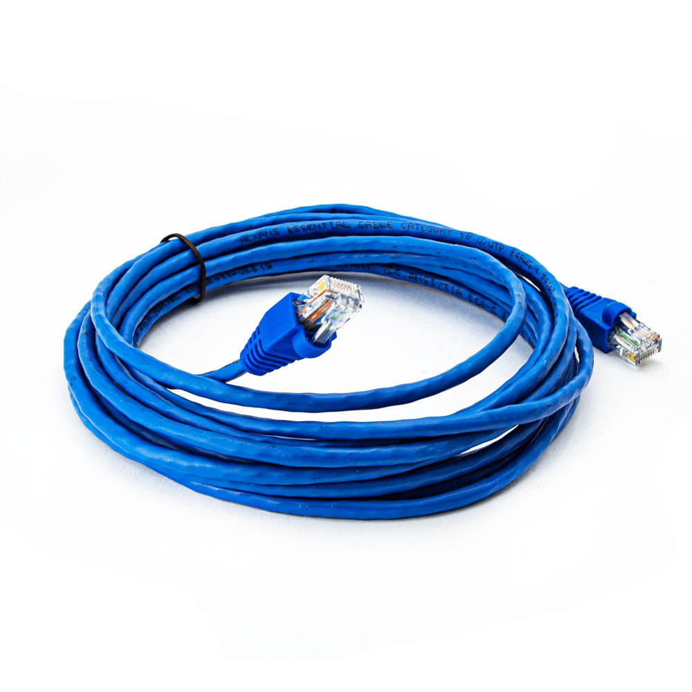 Cabo de Rede Nexans Cat5e Montado Azul - 10 Metros